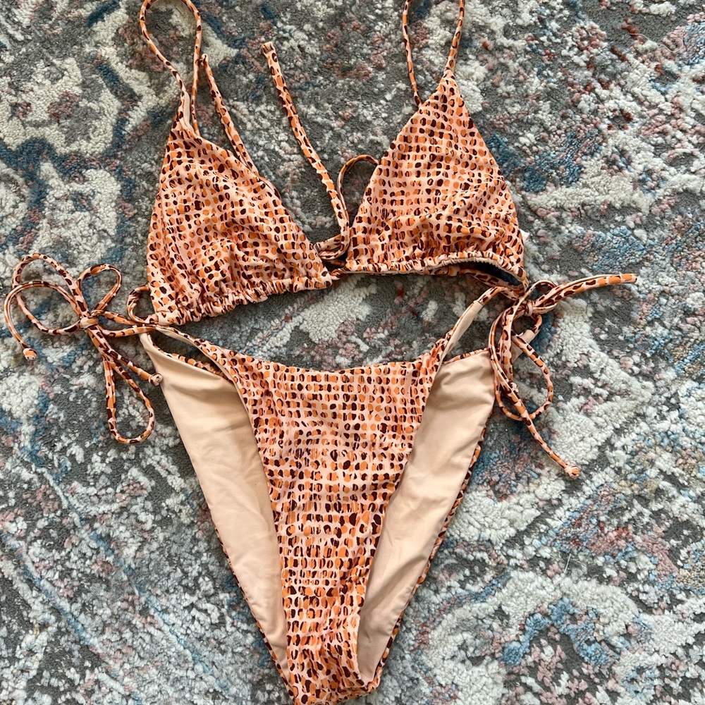 Lspace Snake print bikini